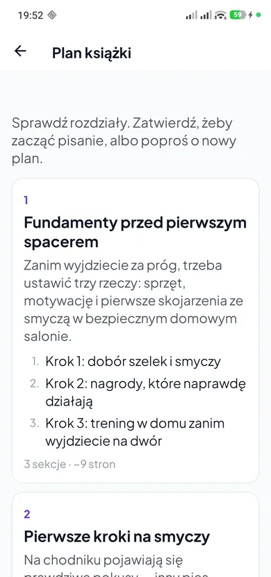 Dopasuj rozdziały do modułów