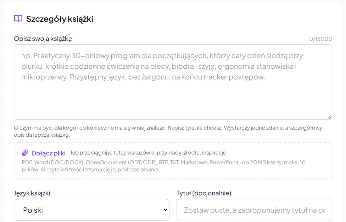 Wklej program i opisz grupę