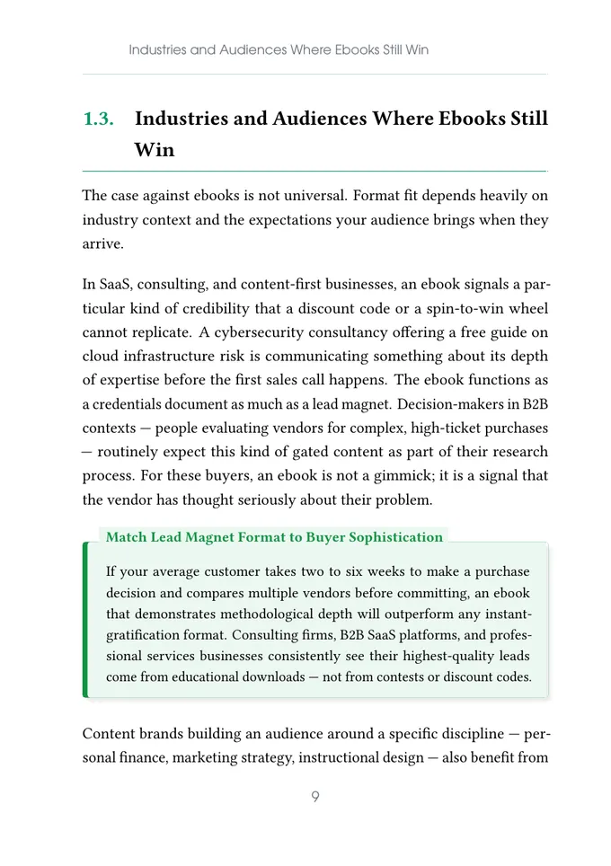 Book page with styled callout and insight boxes