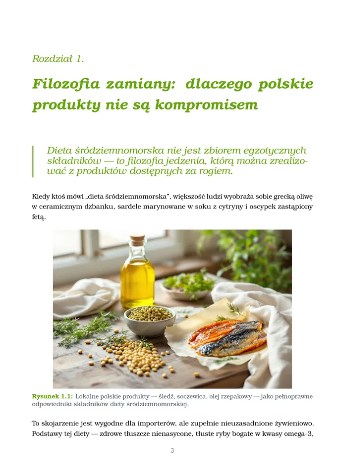 Układ strony otwarcia rozdziału z inicjałem