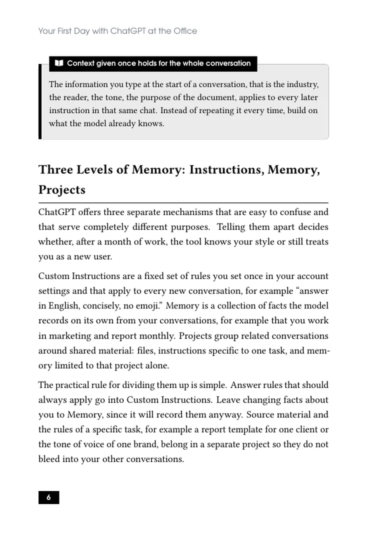ChatGPT at Work: A Practical Guide for the Office (page 8)