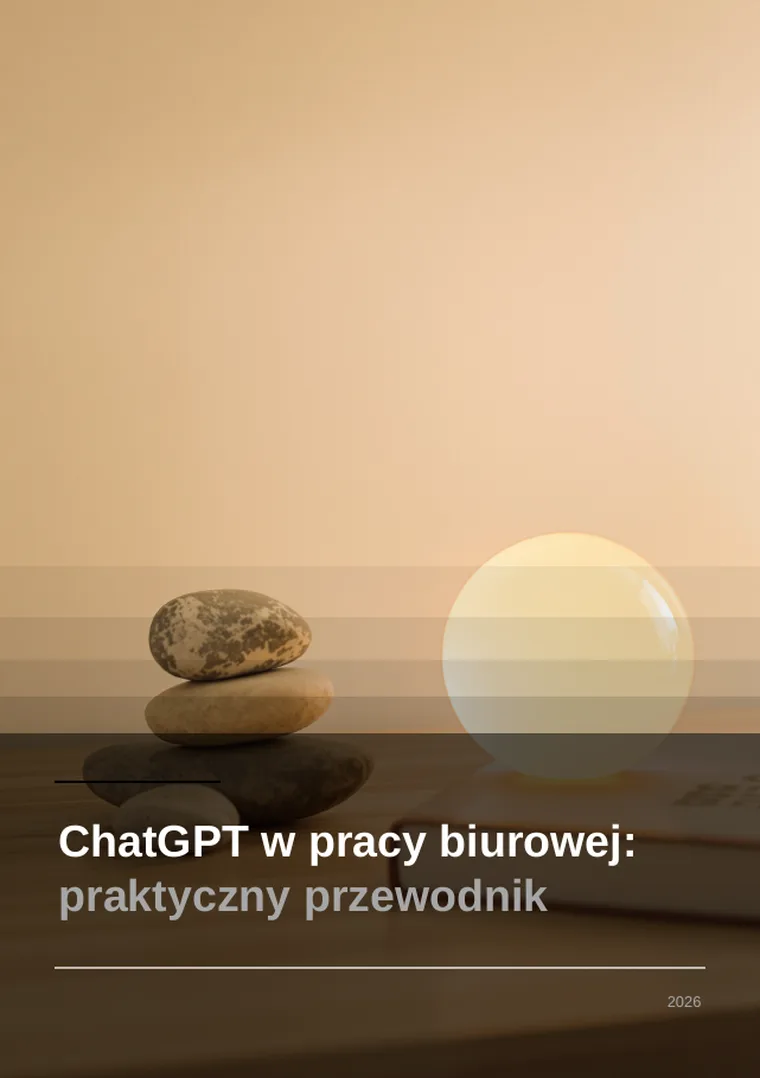ChatGPT w pracy biurowej: praktyczny przewodnik (okładka)