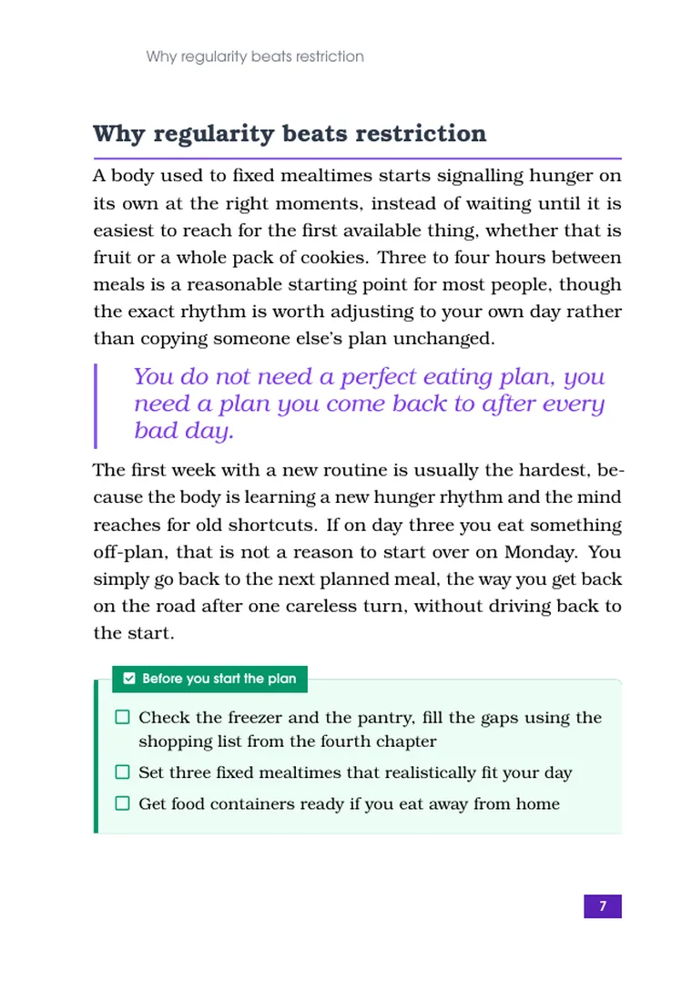 Eat Regularly, Not Perfectly (page 9)