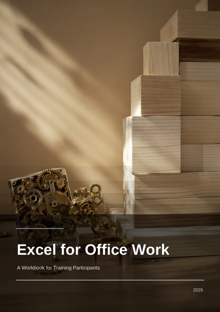 Excel for Office Work: An Exercise Workbook for Training Participants (cover)