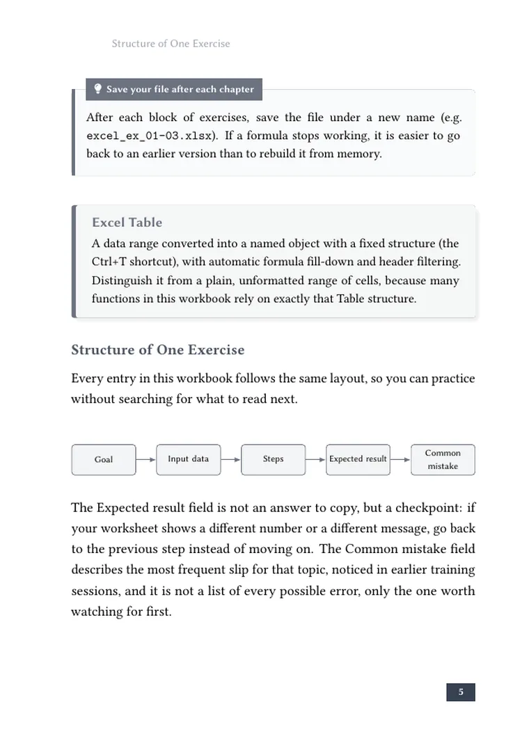 Preview page 2 of "Excel for Office Work: An Exercise Workbook for Training Participants"