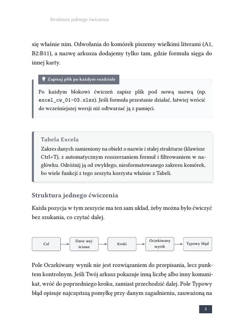 Strona 2 z podglądu książki „Excel w pracy biurowej: zeszyt ćwiczeń dla uczestników szkolenia”