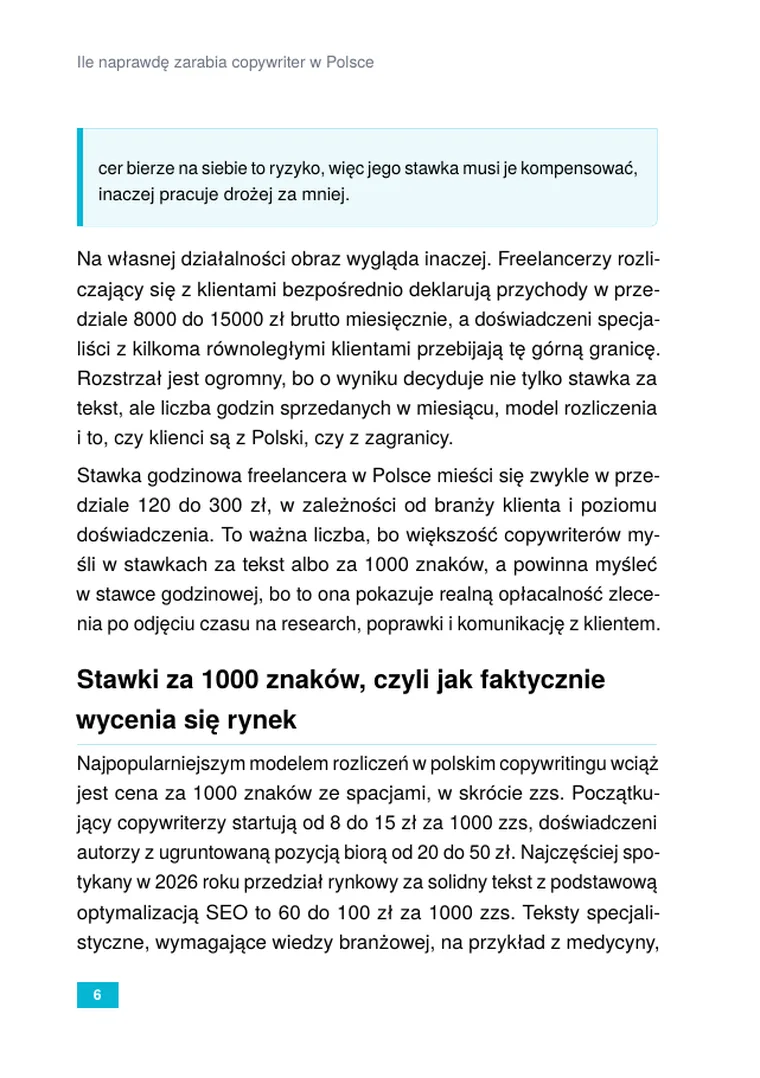 Ile zarabia copywriter i skąd brać zlecenia: realia rynku (strona 8)