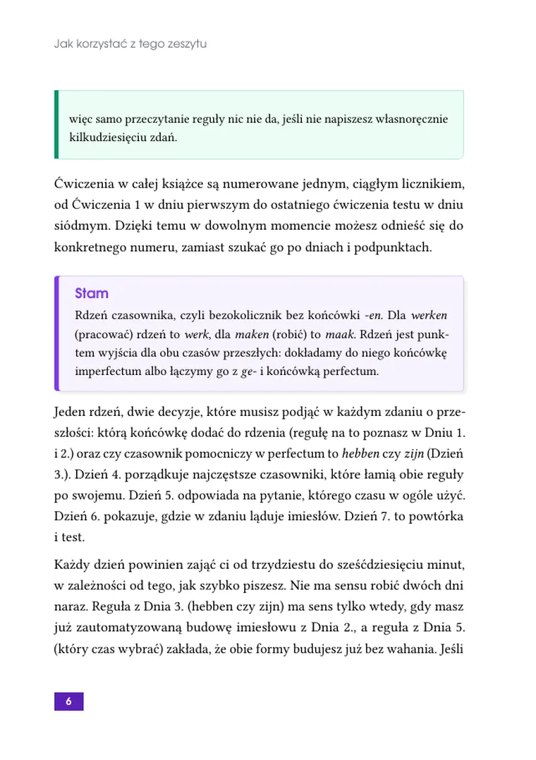 Imperfectum i perfectum w 7 dni: zeszyt ćwiczeń z niderlandzkiego dla Polaków (strona 8)