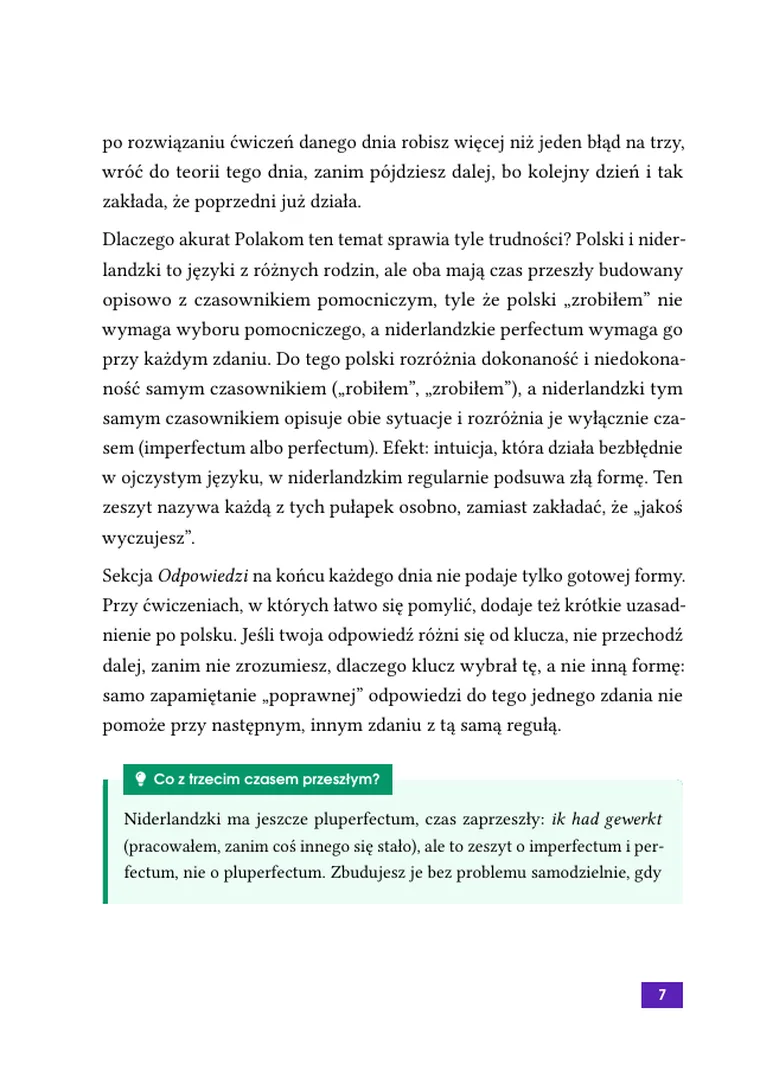 Imperfectum i perfectum w 7 dni: zeszyt ćwiczeń z niderlandzkiego dla Polaków (strona 9)
