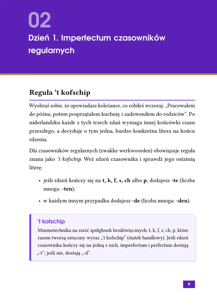 Imperfectum i perfectum w 7 dni: zeszyt ćwiczeń z niderlandzkiego dla Polaków (strona 11)
