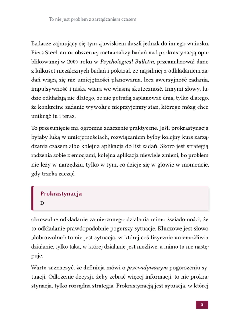 Jak przestać prokrastynować: system, nie motywacja (strona 7)