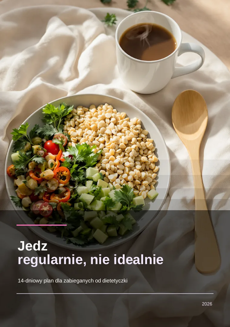 Jedz regularnie, nie idealnie (okładka)