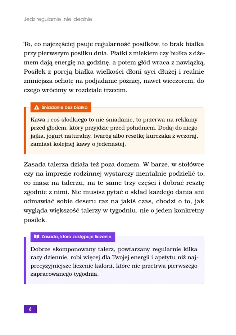 Strona 4 z podglądu książki „Jedz regularnie, nie idealnie”