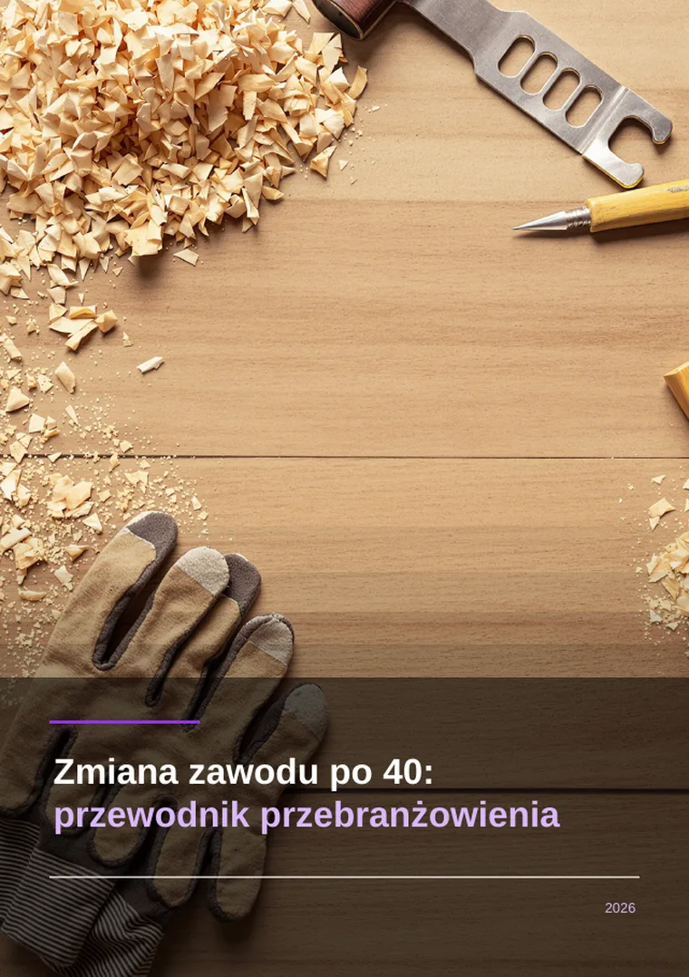 Zmiana zawodu po 40: przewodnik przebranżowienia (okładka)